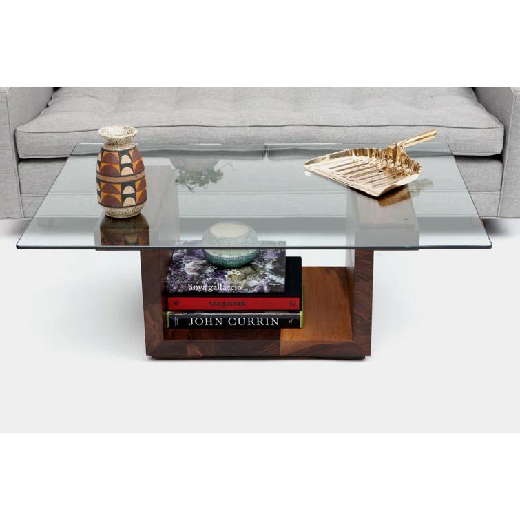 SQG Pedestal Coffee Table with Storage
