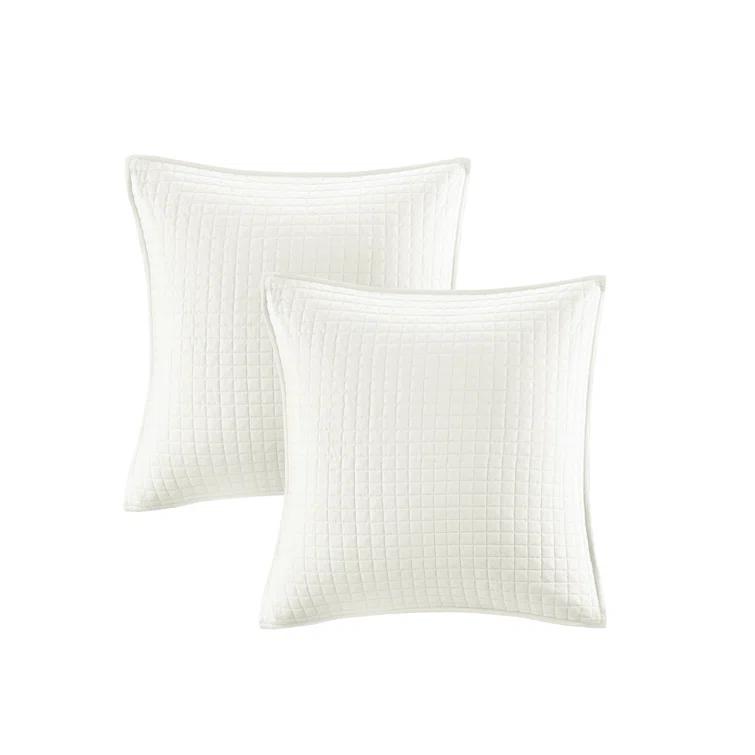 Intelligent Design Brooklyn Cotton Jacquard Comforter Set with Euro Shams and Throw Pillows