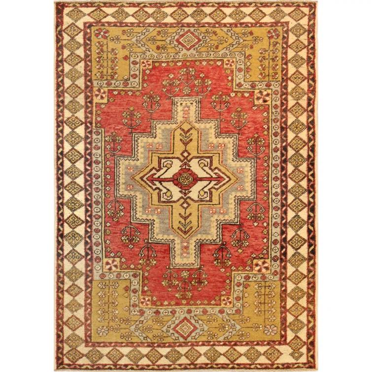 One-of-a-Kind 4' X 6' 2010s Wool Area Rug in