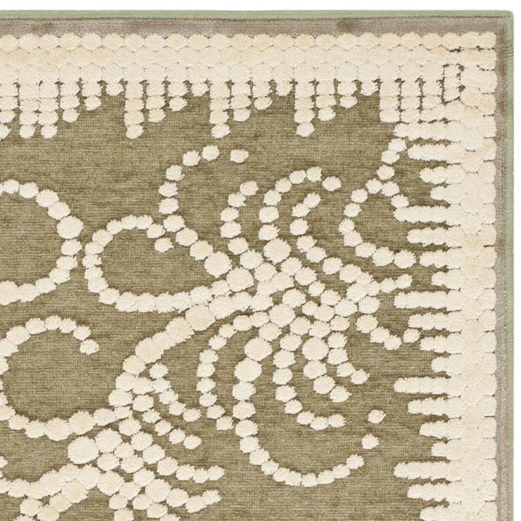 Martha Stewart Fountain Swirl Performance Floral Rug