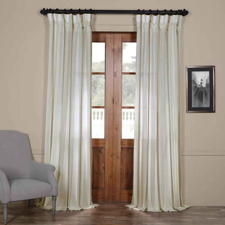 Rylene Synthetic Sheer Curtain Single Panel