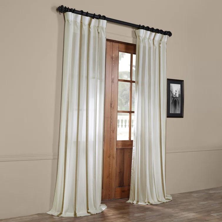 Rylene Synthetic Sheer Curtain Single Panel