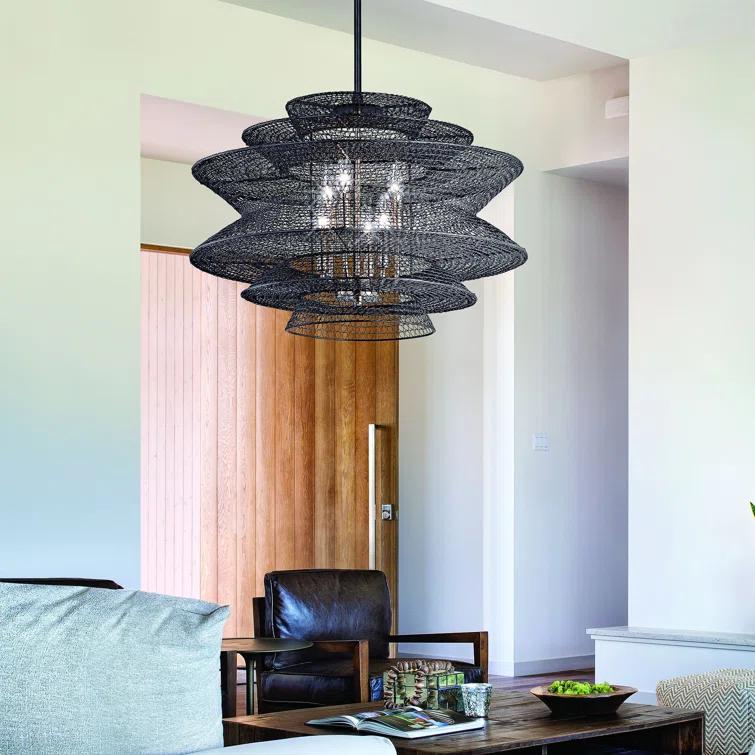 Kokoro 6 - Light Geometric Chandelier