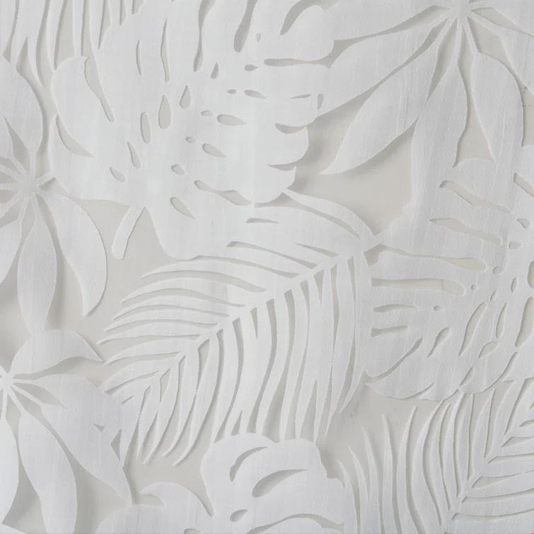 Leilani Palm Leaf Burnout Window Sheer