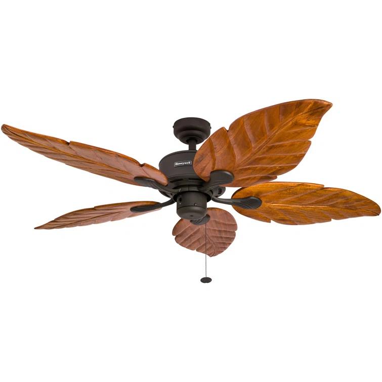 Honeywell 52" Royal Palm Tropical 5 Blade Ceiling Fan
