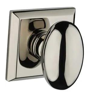 Ellipse Passage Door Knob with Traditional Square Rose