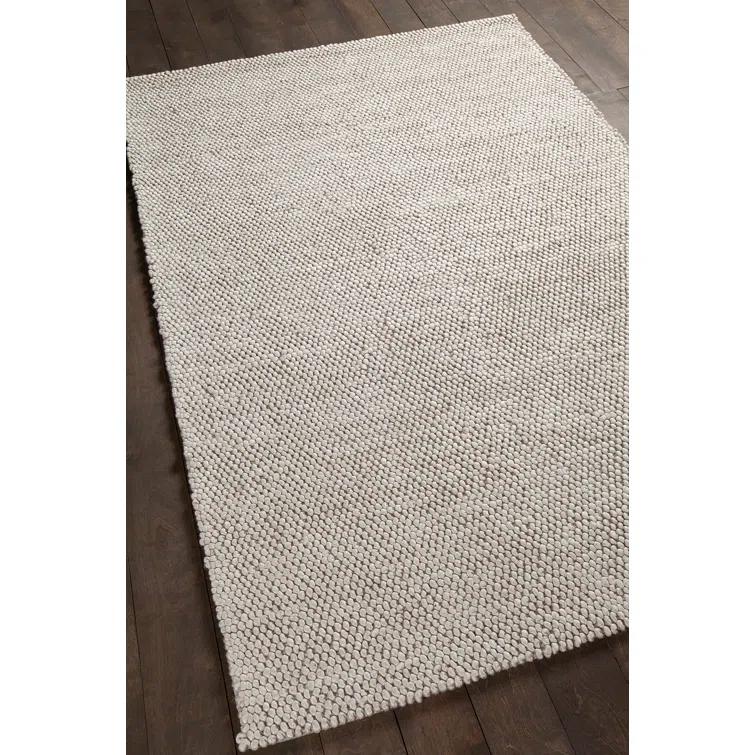 Luxe Loom Green 5' x 7' Hand-Woven Wool & Viscose Area Rug