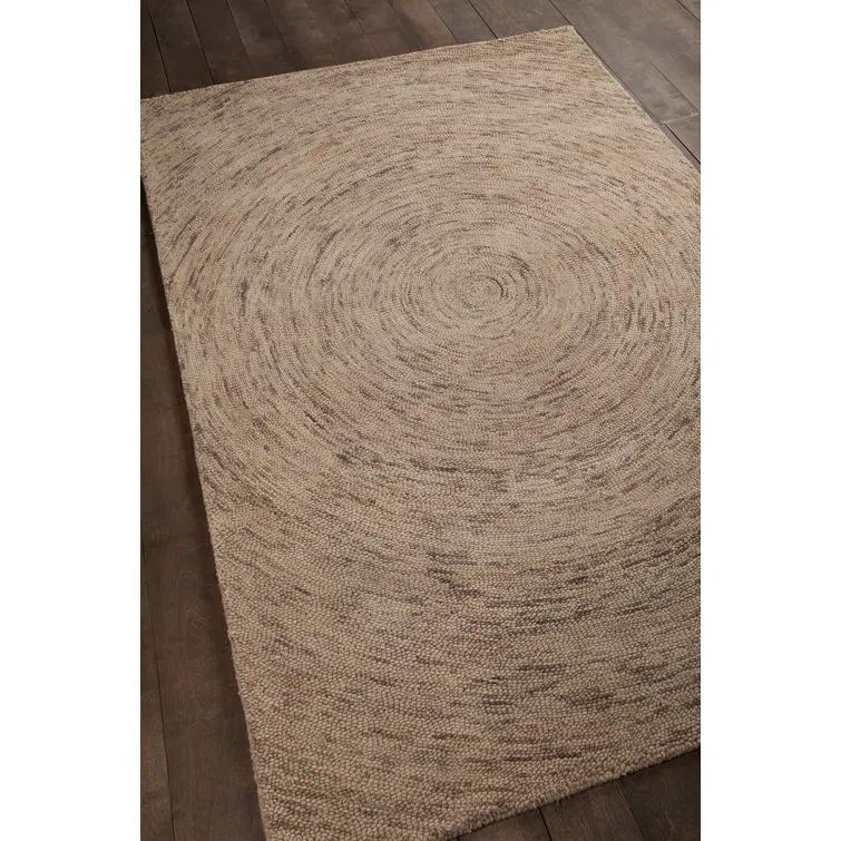 Galaxy Wool Area Rug in Brown And Tan