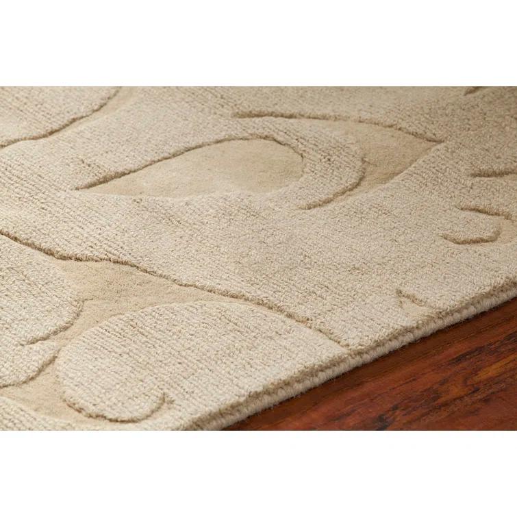 Raya Tufted Wool Gold Area Rug