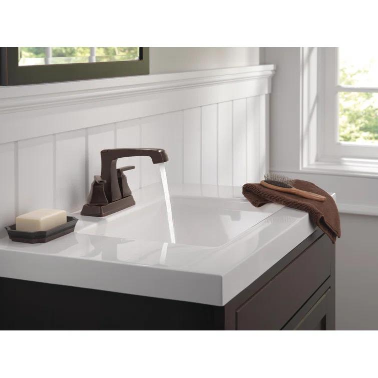 Ashlyn Centerset Bathroom Faucet with Drain Assembly, 2-handle Bathroom Sink Faucet