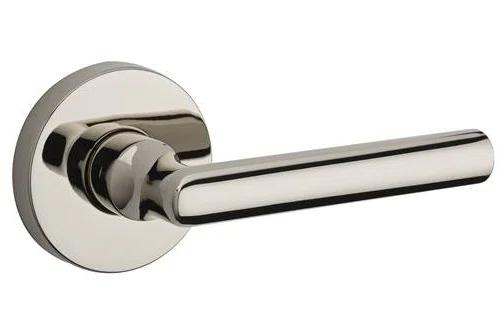 Tube Privacy Door Lever with Contemporary Round Rosette
