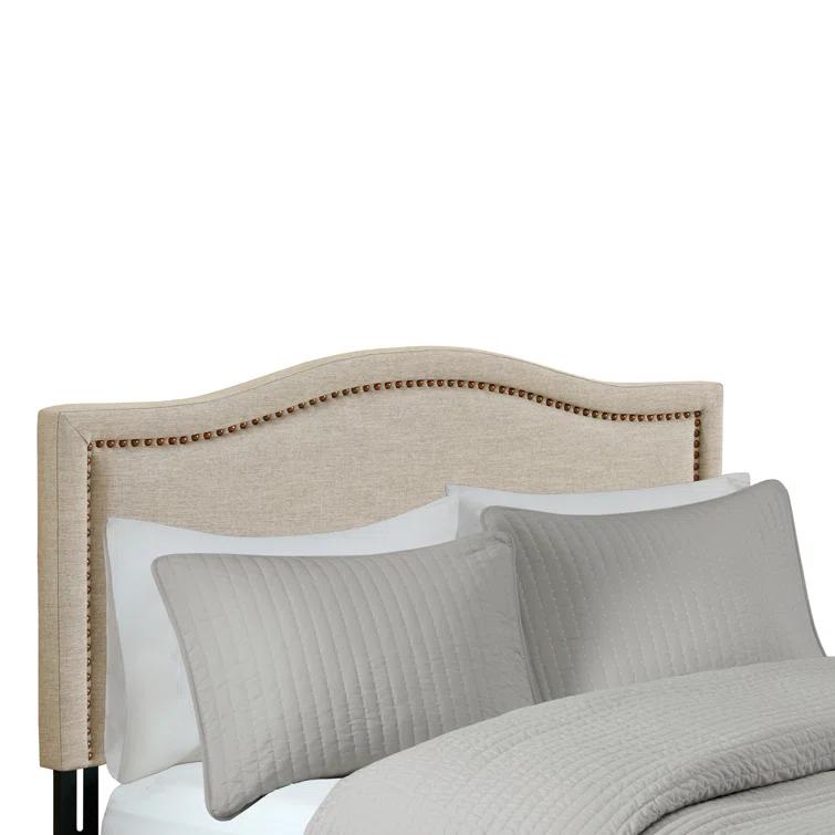 Gracie Oaks Clouchete Nadine Upholstered Nailhead Headboard