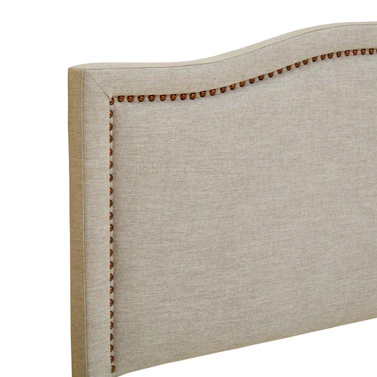 Gracie Oaks Clouchete Nadine Upholstered Nailhead Headboard