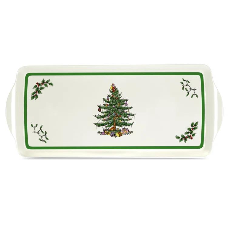 Pimpernel Christmas Tree Melamine Sandwich Tray