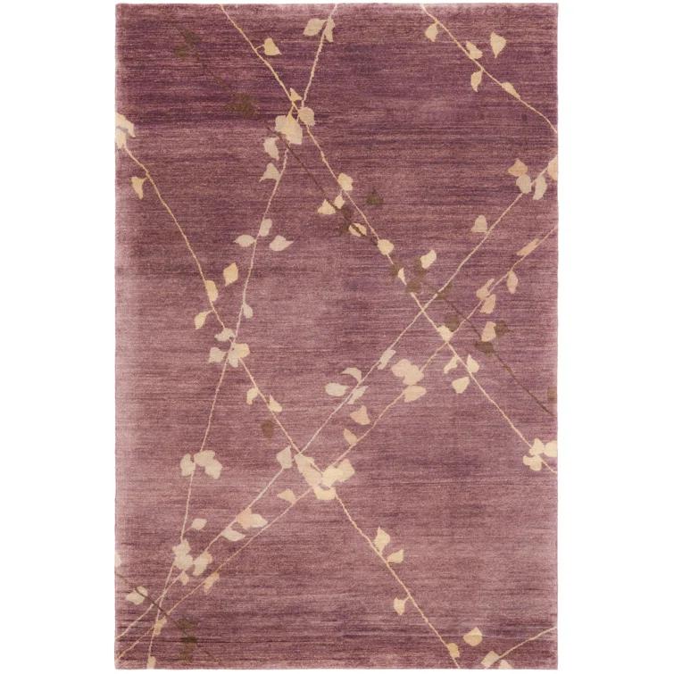 Martha Stewart 100% Wool Pile Floral Rug