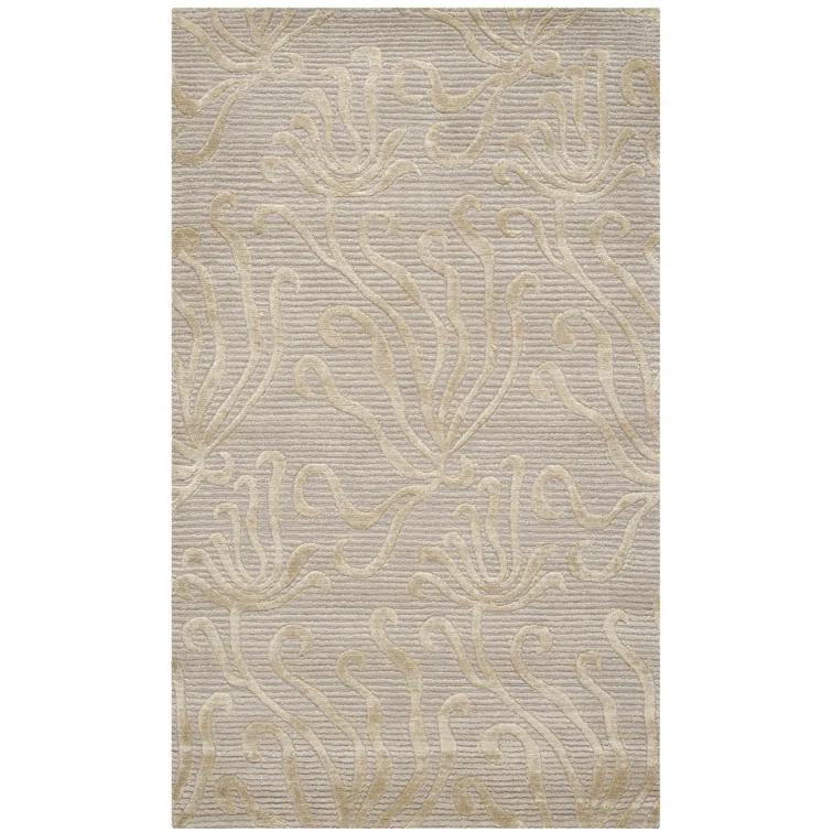 Martha Stewart Silk & Wool Pile Floral Rug