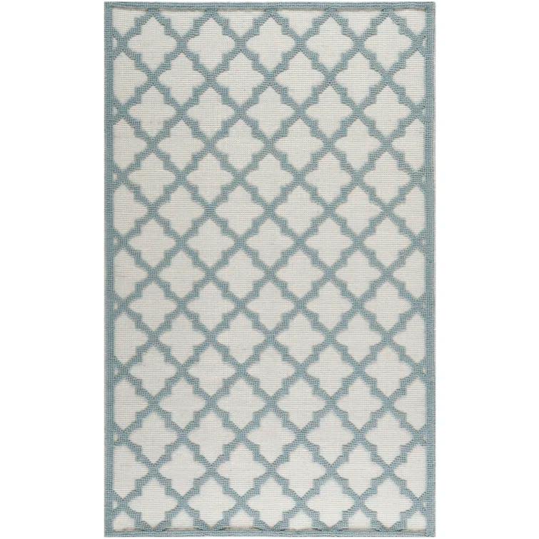 Martha Stewart Puzzle Hand Woven Wool Geometric Rug