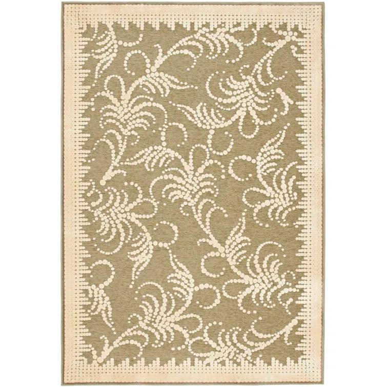 Martha Stewart Fountain Swirl Performance Floral Rug