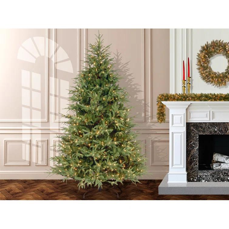 6.5' Prelit LED Medium Jersey Fraser Fir Artificial Christmas Tree Dual Color Lights - National Tree Company