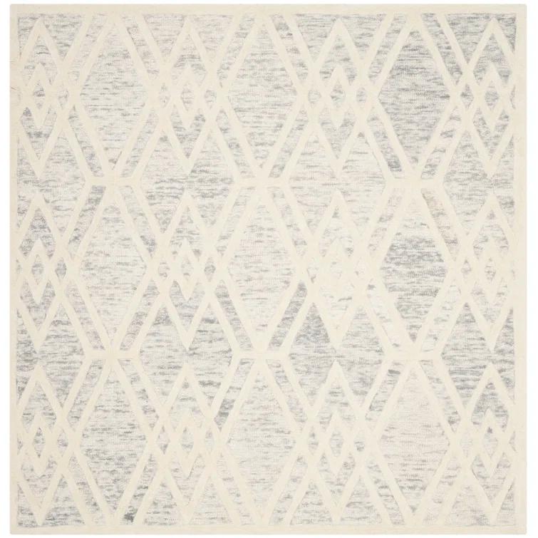 Deedgra Hand Tufted Wool Geometric Rug