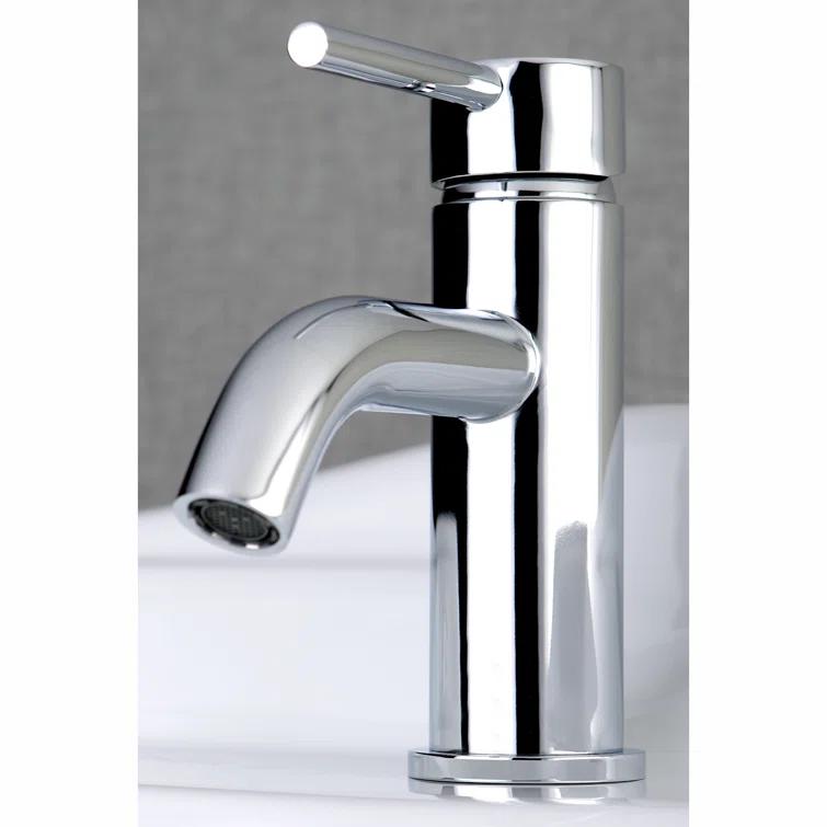 Kingston Brass Concord Single-Handle 1-Hole Deck Mount Bathroom Faucet with Push Pop-Up