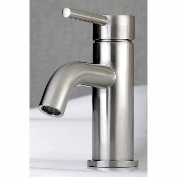 Kingston Brass Concord Single-Handle 1-Hole Deck Mount Bathroom Faucet with Push Pop-Up