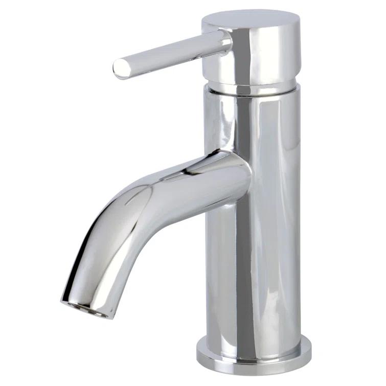 Kingston Brass Concord Single-Handle 1-Hole Deck Mount Bathroom Faucet with Push Pop-Up