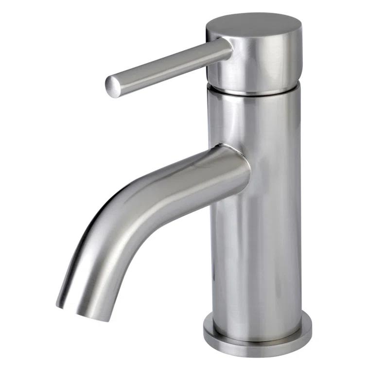 Kingston Brass Concord Single-Handle 1-Hole Deck Mount Bathroom Faucet with Push Pop-Up