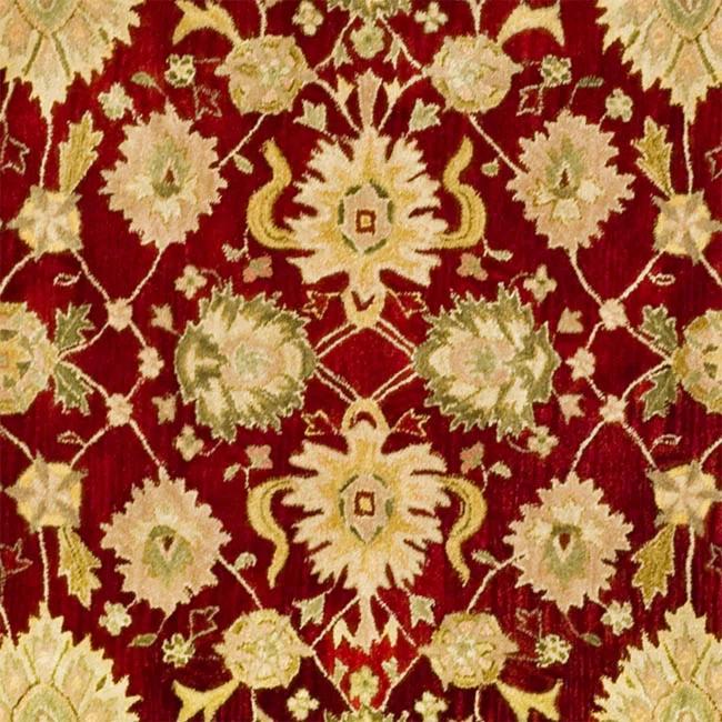 Anatolia AN522 Hand Tufted Indoor Area Rug - Red/Moss - 8'x8' - Safavieh