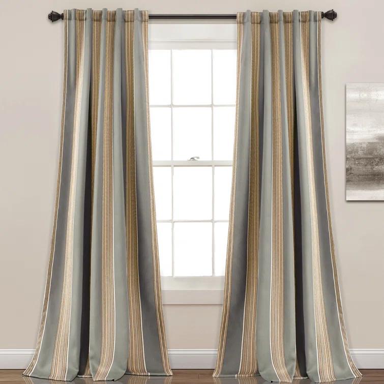 Lush Decor Julia Polyester Room Darkening Sliding Panel Pair (Set of 2)