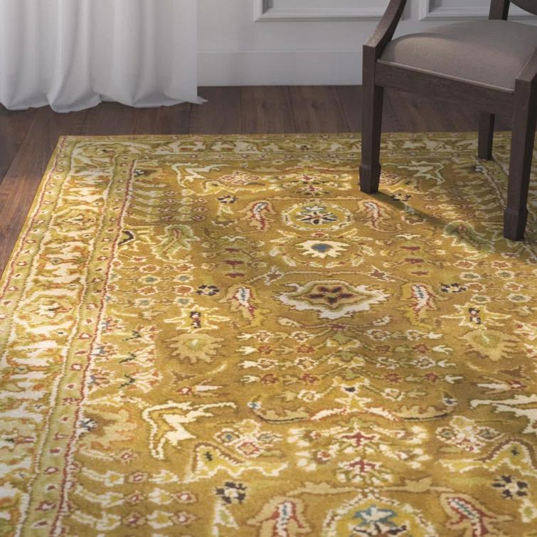 Chattooga Oriental Hand-Tufted Wool Gold Area Rug
