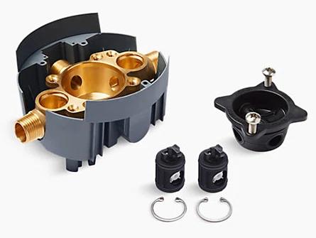 Rite-Temp Valve Body Rough-In with Service Stops and Universal Inlets