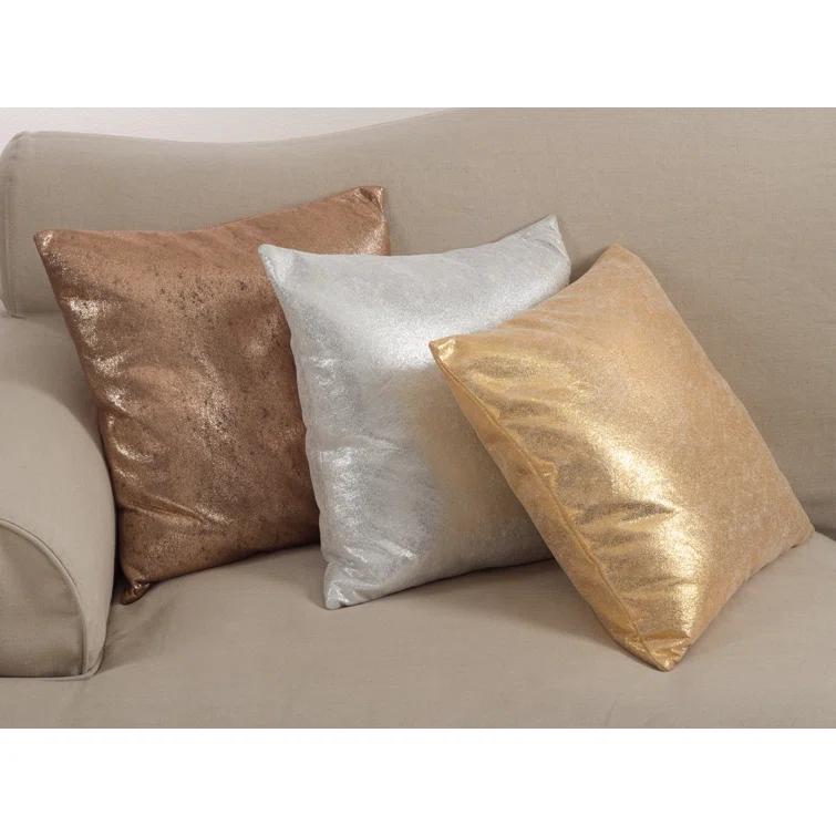 Saro Diamonique Collection Reversible Throw Pillow