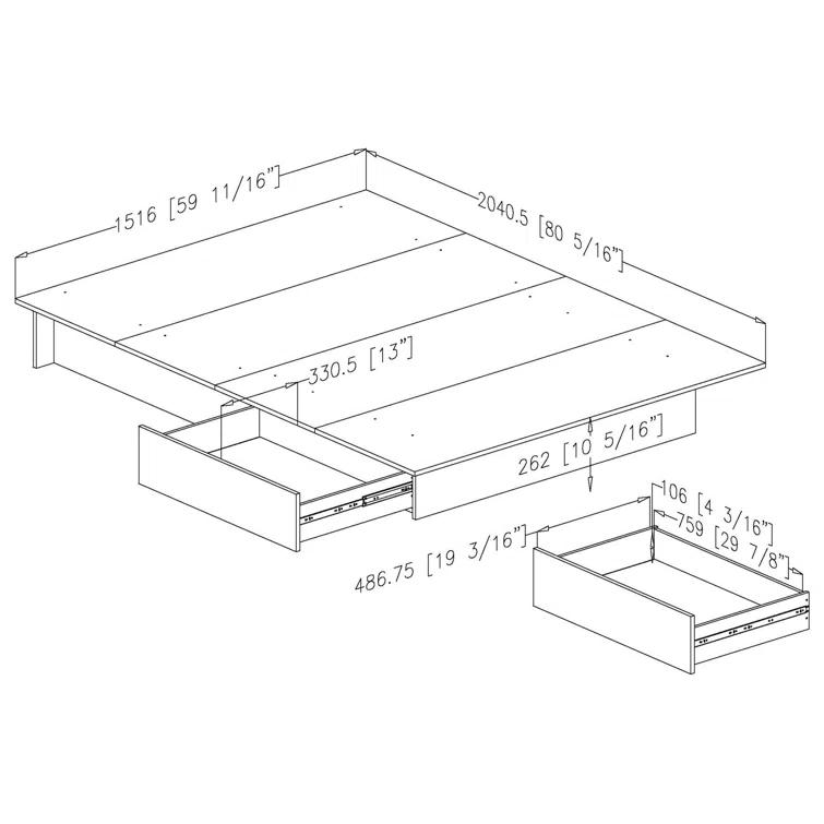 Step One Full/Queen Platform Bed