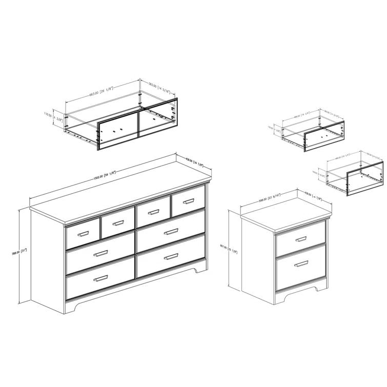 Versa 6 Drawer Double Dresser