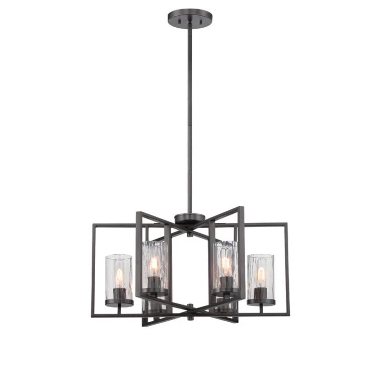 Union Rustic Kuhle 6 - Light Charcoal Chandelier Pendant