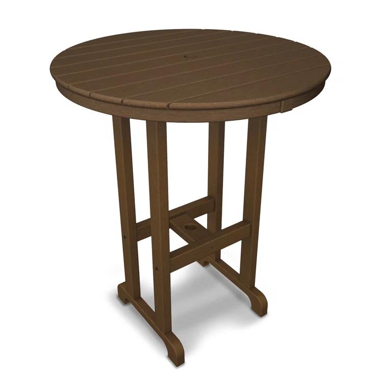 Round Farmhouse Bar Table