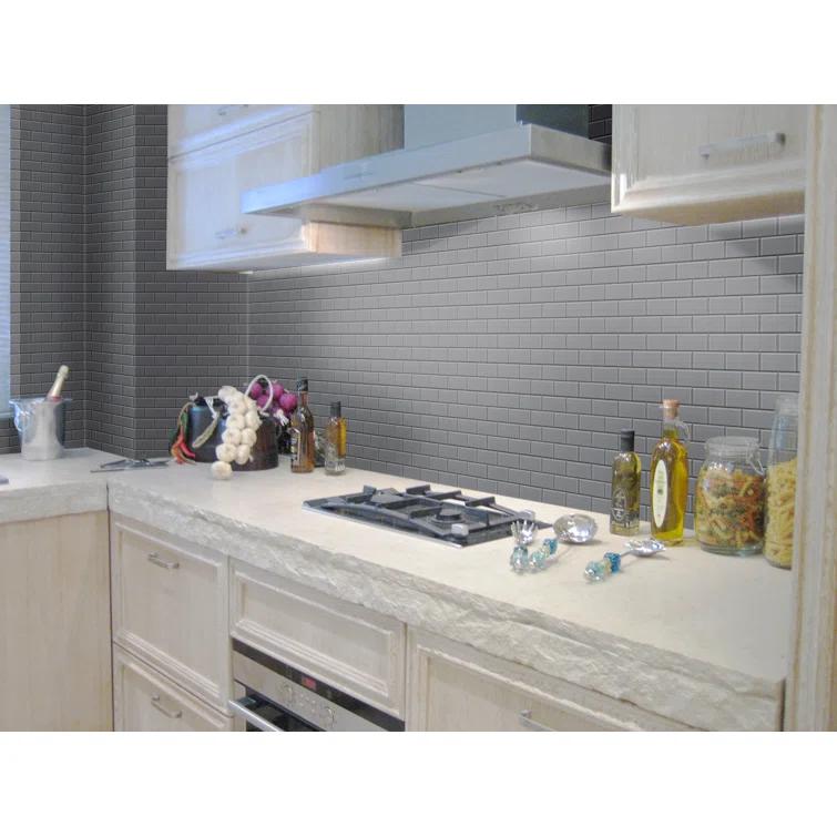 Premium 3" x 6" Straight Edge Glass Mosaic Subway Tile