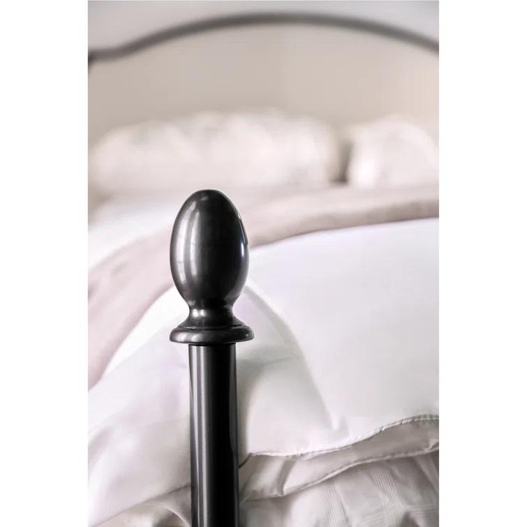 Blakesburg Upholstered Metal Four Poster Bed