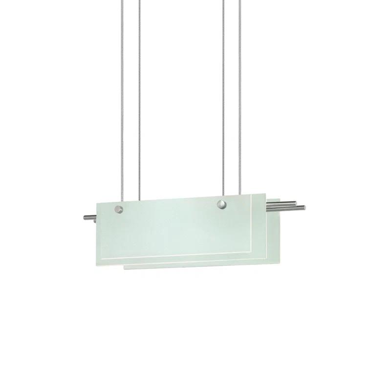 Suspended Glass 1 - Light LED Unique/Statement Pendant
