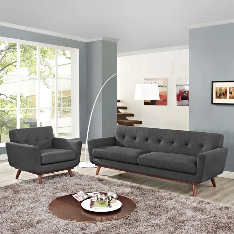 Modway Engage 2-piece Tufted Armchair and Sofa Set