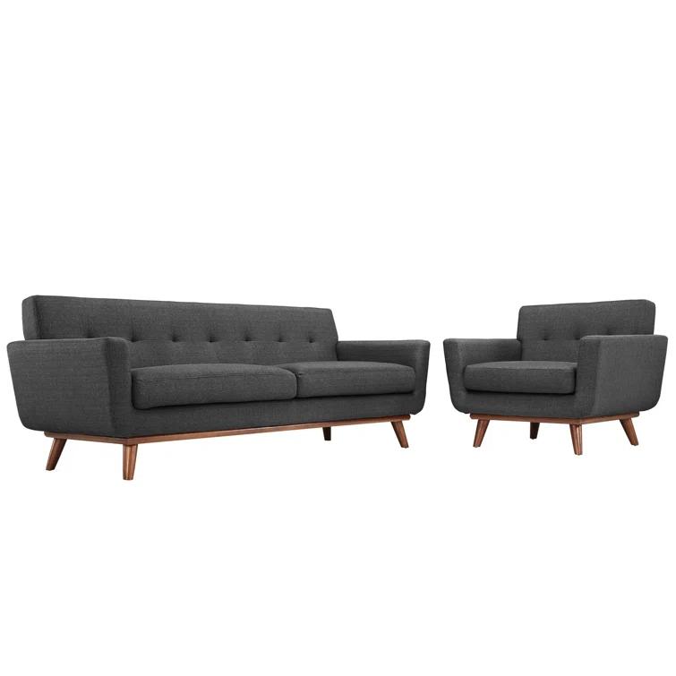 Modway Engage 2-piece Tufted Armchair and Sofa Set