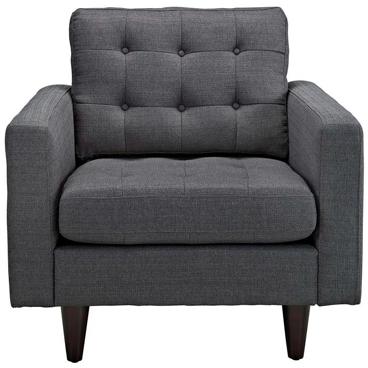 Modway Empress' Mid Century Tufted Arm Chairs