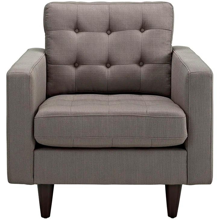 Modway Empress' Mid Century Tufted Arm Chairs