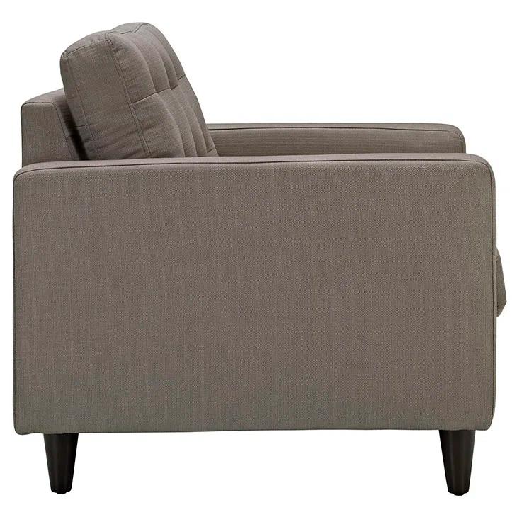 Modway Empress' Mid Century Tufted Arm Chairs