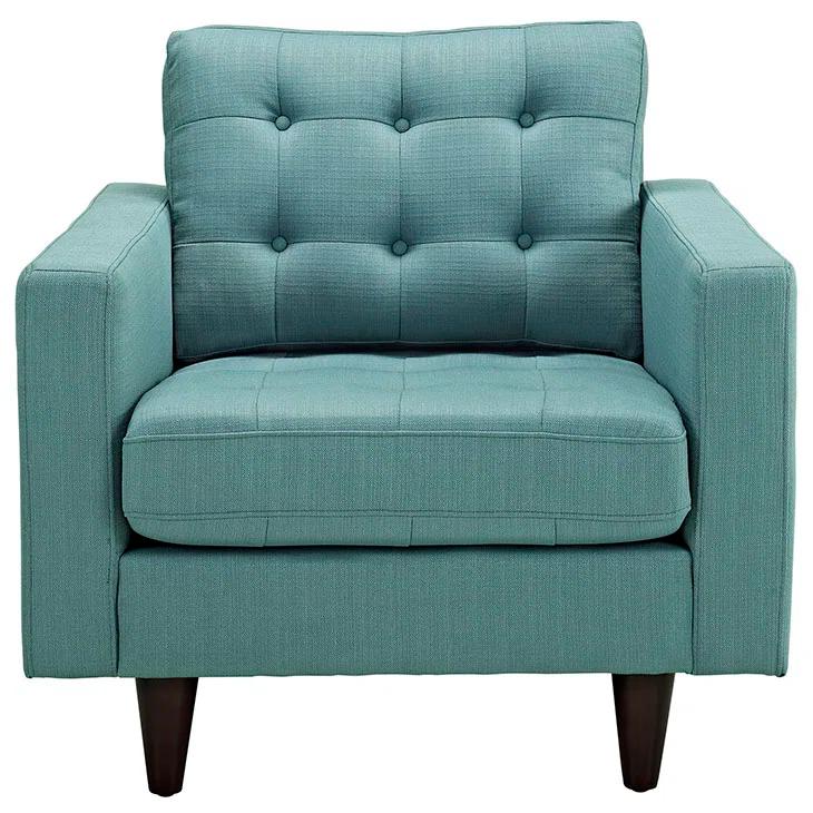 Modway Empress' Mid Century Tufted Arm Chairs