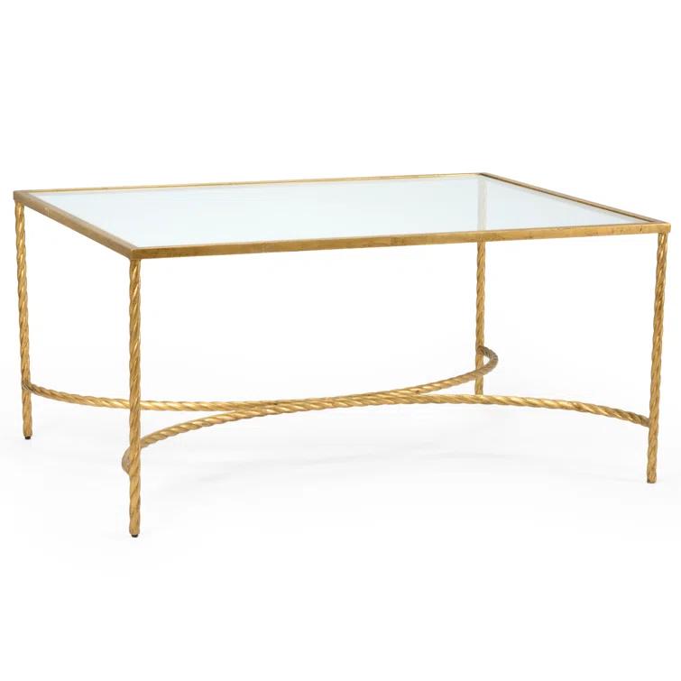 Rope Glass Top Coffee Table