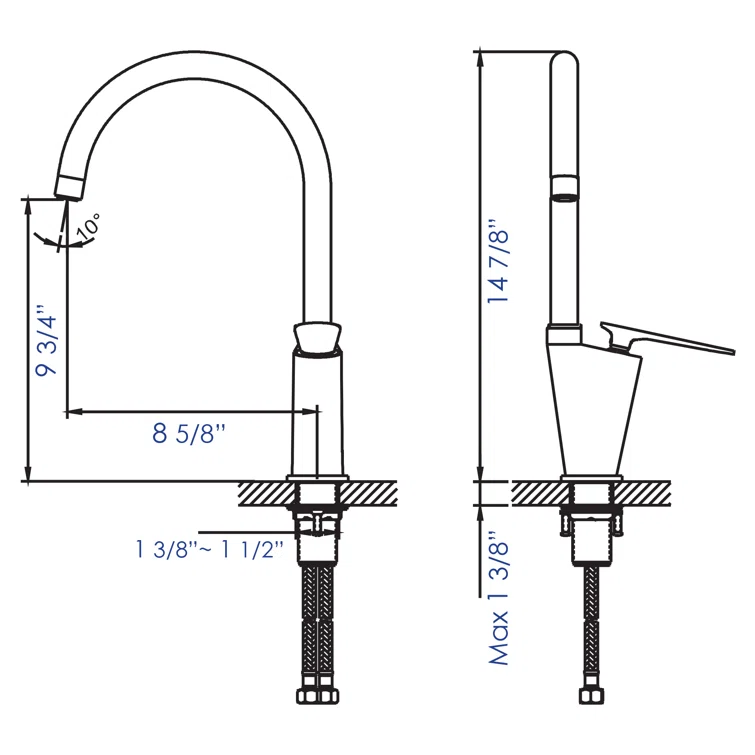 Single-Hole Single-handle Bathroom Faucet