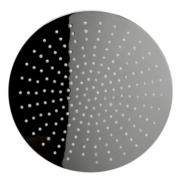 Rain Fixed Shower Head 1.8 GPM GPM with Temperature-based LED