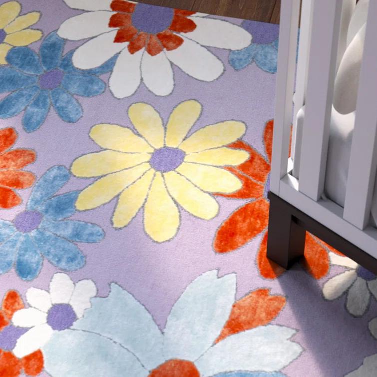 Wilton Hand Tufted Wool & Viscose Floral Rug